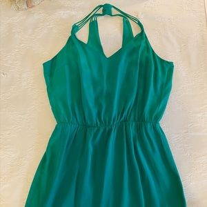Amanda Uprichard Green Silky Women's Dress